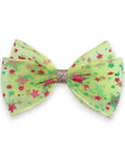 Summer Crystal - Starry Tulle Bow Hair Clip - 1 Pack
