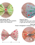 Summer Crystal - Starry Tulle Bow Hair Clip - 1 Pack