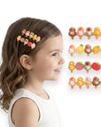 Girls' 4pk Mermaid Fantasy & Sweet Popsicles Hair Clip Set