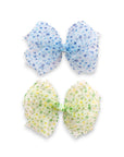 Girls' Sheer Tulle Bow with Dots Hair Clip