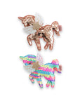 Girls' Sparkly Glitter Sequin Winged Unicorn Hair Clip