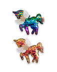 Girls' Sparkly Glitter Sequin Winged Unicorn Hair Clip