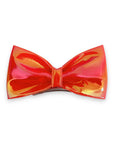 Summer Crystal - Vegan Leather Top Bow Hair Clip - 1 Pack