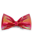 Summer Crystal - Vegan Leather Top Bow Hair Clip - 1 Pack