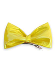 Summer Crystal - Vegan Leather Top Bow Hair Clip - 1 Pack