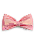Summer Crystal - Vegan Leather Top Bow Hair Clip - 1 Pack