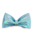 Summer Crystal - Vegan Leather Top Bow Hair Clip - 1 Pack