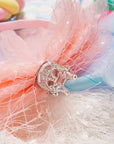 Summer Crystal - Fairy Starry Veil Crown Headband - 1 Pack