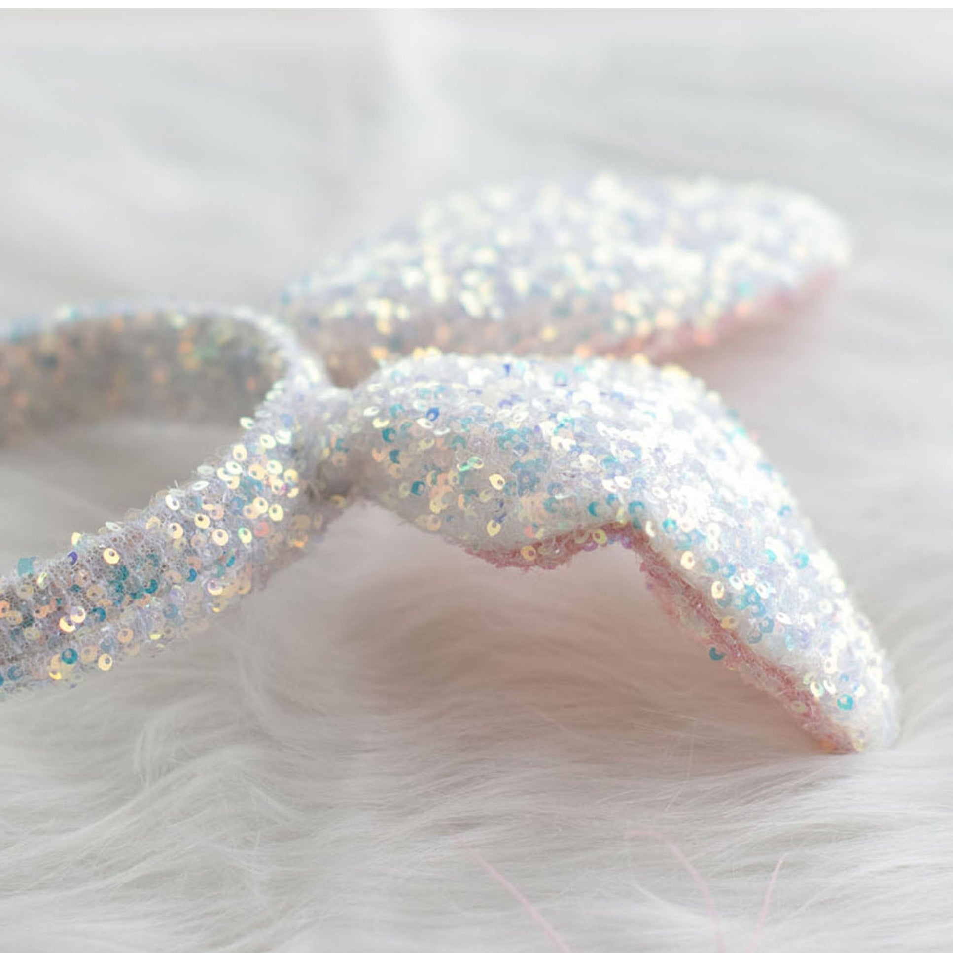 Summer Crystal - Sequin Bunny Ear Headband - 1 Pack
