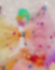 Summer Crystal - Rainbow Tulle Bow Hair Clip - 1 Pack