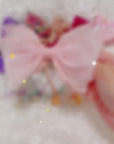 Summer Crystal - Organza Cloud Bow Hair Clip – 1 Pack