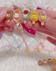 Summer Crystal - Fruit Animal Popsicle Hair Clips - 4 Pack
