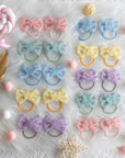 20pk Girls' 1.5 Inch Tulle Elastic Hair Ties - Ponytail Holders