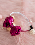 Girls' Sparkly Glitter Sequin Stuffed Bow Headband