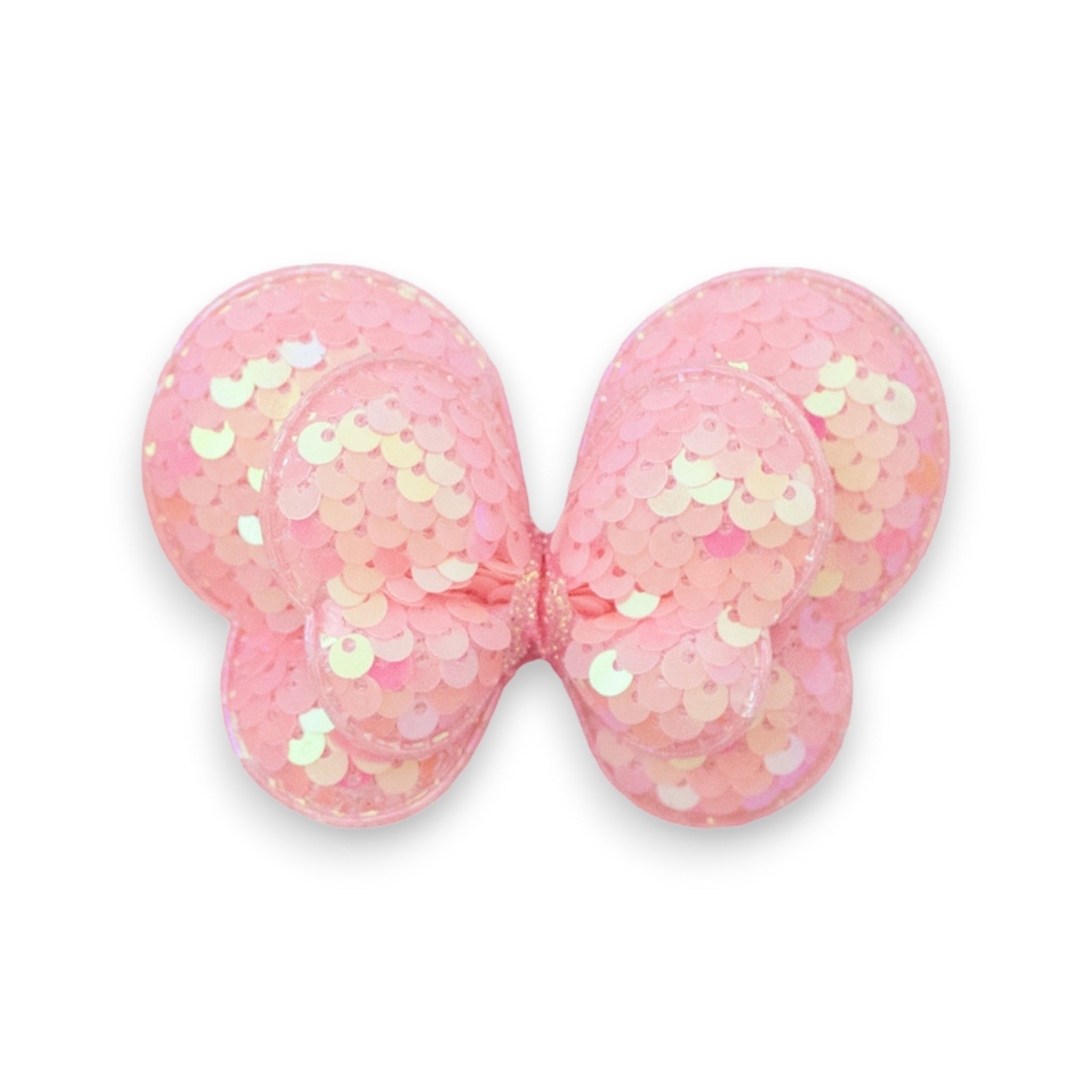 Summer Crystal Sparkling Sequins 3D Butterfly Bow Hair Clip