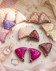 Girls' 2 Pairs Sparkly Glitter Sequin Cat Ears Hair Clips