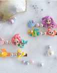 Summer Crystal 2 Pairs Pearls Mermaid Sea Life Hair Clips For Girls and Women
