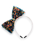 Summer Crystal Sparkling Large Sequins Bow Headband