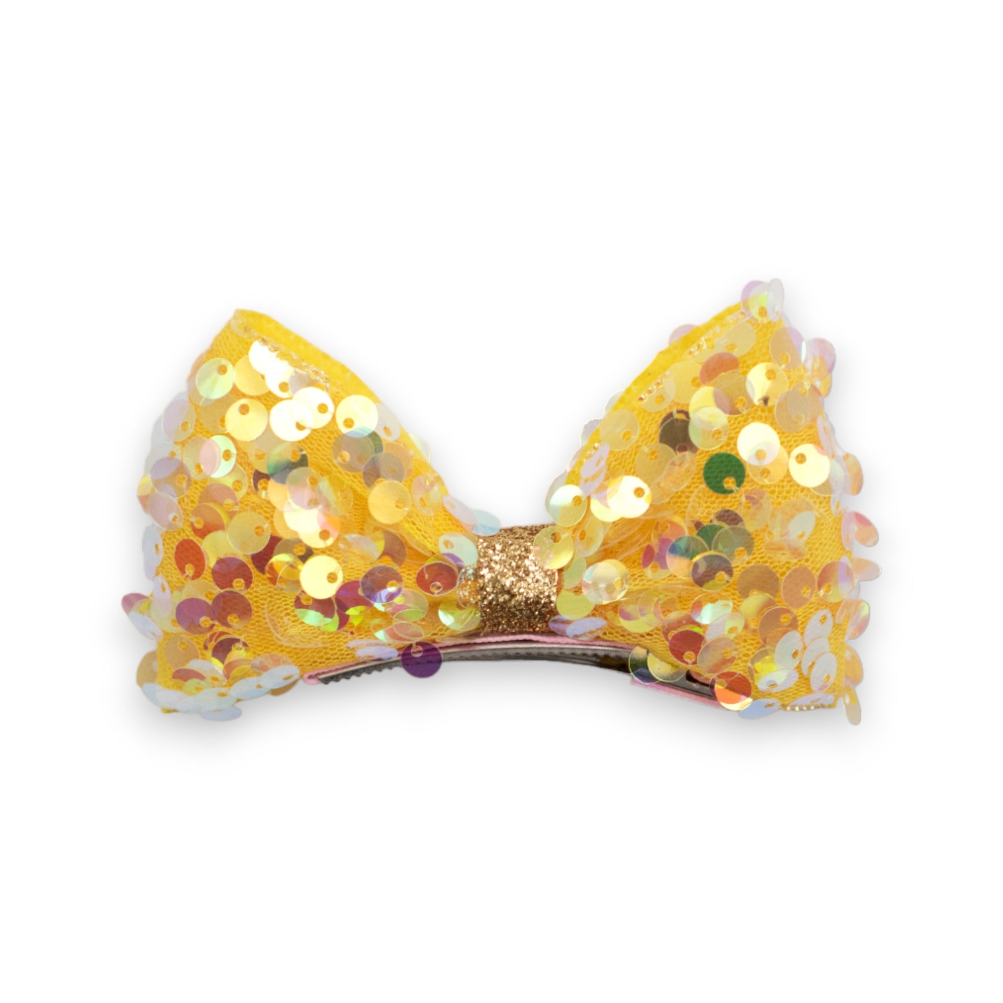 Summer Crystal Sparkling Large Sequins Bow Hair Clip