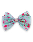 Summer Crystal Stars Tulle Large Bow Hair Clip For Girls and Women