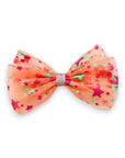 Summer Crystal Stars Tulle Large Bow Hair Clip For Girls and Women