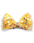 Summer Crystal - Large Sequin Top Bow Hair Clip - 1 Pack