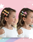Girls' Mermaid and Fruit Popsicle Barrette Hair Clip Set