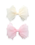 Girls' Organza Cloud Bow Hair Clip