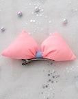 Summer Crystal – Pastel Puffy Bow Hair Clip – 1 Pack