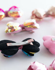 Summer Crystal Sequin Glitter Stuffed Bow Alligator Clip