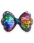 Summer Crystal Sequin Glitter Stuffed Bow Alligator Clip