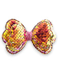 Summer Crystal Sequin Glitter Stuffed Bow Alligator Clip