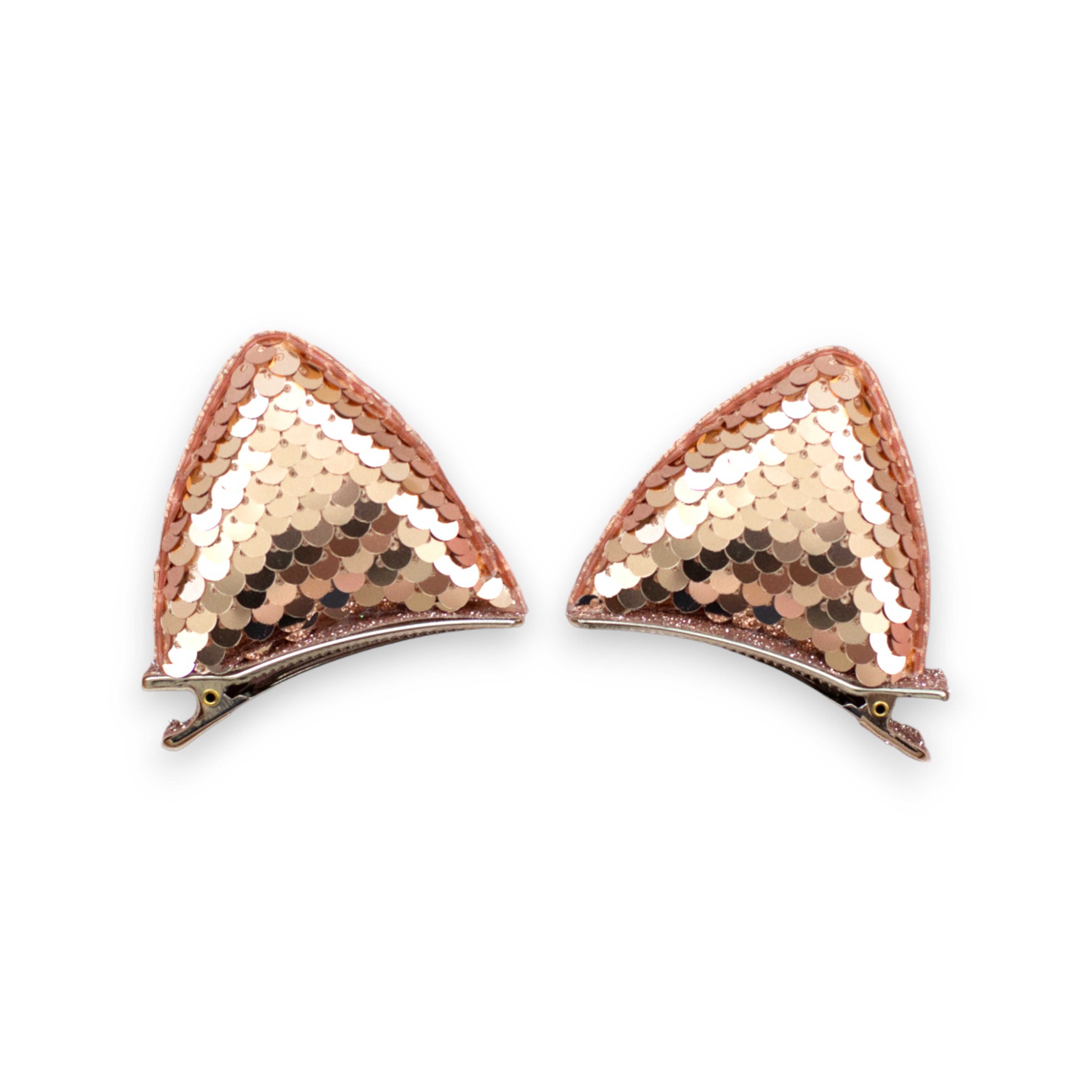 Girls' 1 Pair Sparkly Glitter Sequin Cat Ears Hair Clips