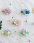 Girls' 2pk Glitter Sequin Mermaid Tail & Pearl Seashell Hair Clip Set