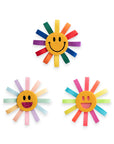 Girls' Rainbow Ribbon Smiley Face Hair Clip