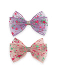 Girls' Starry Tulle Bow Hair Clip
