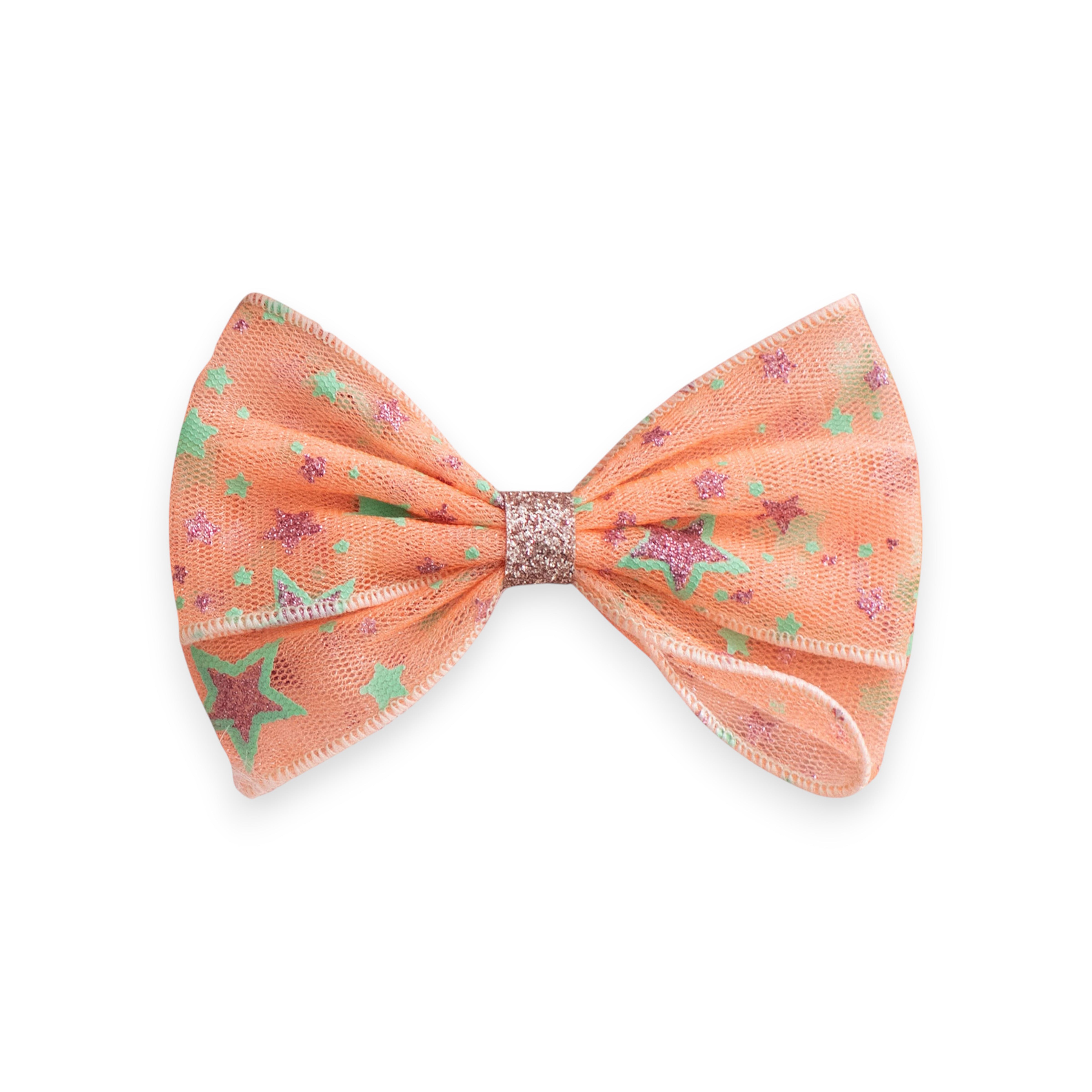 Girls' Starry Tulle Bow Hair Clip