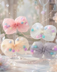 Girls' 5pk Tulle Bow Hair Clips Gift Set