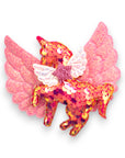 Summer Crystal Sparkling Glitter Wings Sequins Unicorn Hair Clip